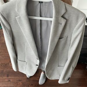 RW&CO Slim Fit Travel Blazer Light Grey